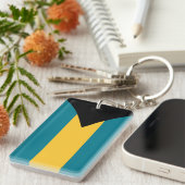 バハマ国旗アクリルキーチェーン キーホルダー (正面右)