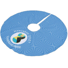 バハマ国旗エンジェル・ハヌッカブロンド ブラッシュドポリエステルツリースカート