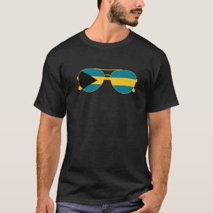 バハマ国旗サングラスバハマ国旗 Tシャツ