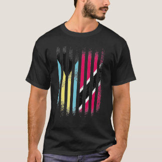 バハマ国旗トリニダード・トバゴで育った国旗S Tシャツ