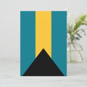 バハマ国旗フラットサンキューカード サンキューカード (スタンド正面)