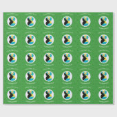 バハマ国旗ブロンデエンジェルクリスマスパーソナライズされた ラッピングペーパー (フラット)