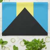 バハマ国旗 キッチンタオル (折り畳み)