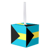 バハマ国旗 キューブオーナメント (裏面アングル)