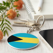 バハマ国旗 キーホルダー (側面)