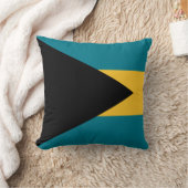 バハマ国旗 クッション (ブランケット)