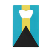 バハマ国旗 クレジットカード栓抜き (正面)