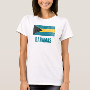 バハマ国旗「グランジ」の外観。 Tシャツ