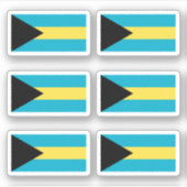 バハマ国旗 シール (正面)