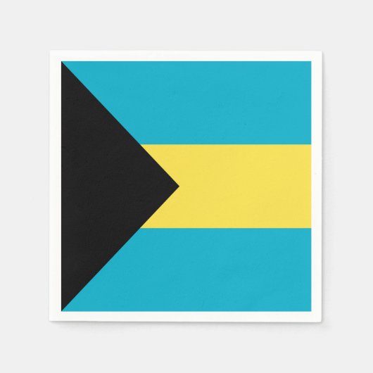 バハマ国旗 スタンダードカクテルナプキン (正面)