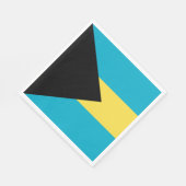 バハマ国旗 スタンダードランチョンナプキン (角)