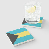 バハマ国旗 ストーンコースター (横)