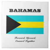 バハマ国旗 タイル (正面)