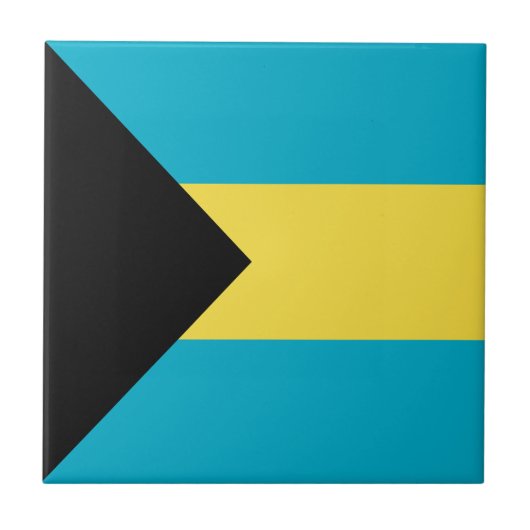 バハマ国旗 タイル (正面)