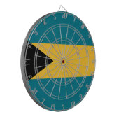 バハマ国旗 ダーツボード (正面左)