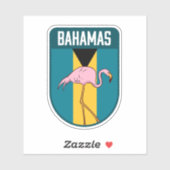 バハマ国旗 – バハマトラベル シール (シート)