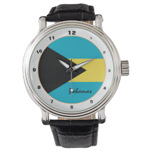 バハマ国旗&バハマトレンディーファッション/デザイン 腕時計