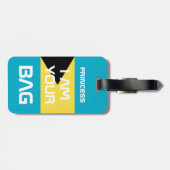 バハマ国旗&バハマ旅行/パーソナライズされたバッグ ラゲッジタグ (裏面横)