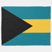 バハマ国旗 フリースブランケット (正面(横))