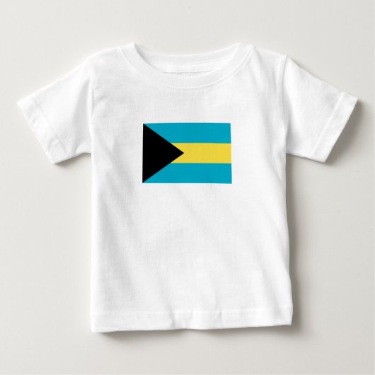 バハマ国旗 ベビーTシャツ (正面)