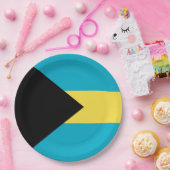 バハマ国旗 ペーパープレート (パーティー)