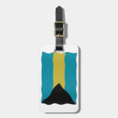 バハマ国旗 ラゲッジタグ (正面縦)