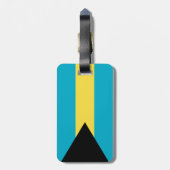 バハマ国旗 ラゲッジタグ (裏面縦)