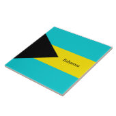 バハマ国旗、ラベル タイル (側面)