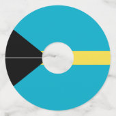 バハマ国旗 ワイングラスタグ (裏面)