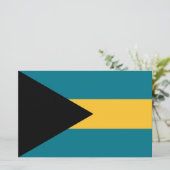 バハマ国旗 便箋 (スタンド正面)