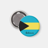 バハマ国旗&北アメリカ – 旅行/スポーツファン マグネット (正面/裏面)