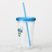 バハマ土産ギフト：バハマ国旗 アクリルタンブラー (左)