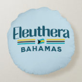 バハマ土産ギフト：バハマ国旗 ラウンドクッション (裏面)