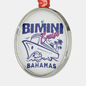 バハマ土産ギフト：ビミニバハマクルーズ メタルオーナメント (左)