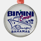 バハマ土産ギフト：ビミニバハマクルーズ メタルオーナメント (正面)