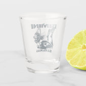 バハマ土産ギフト：ビミニバハマシュノーケリング ショットグラス (裏面)