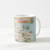 バハマ地図マグ コーヒーマグカップ (正面右)