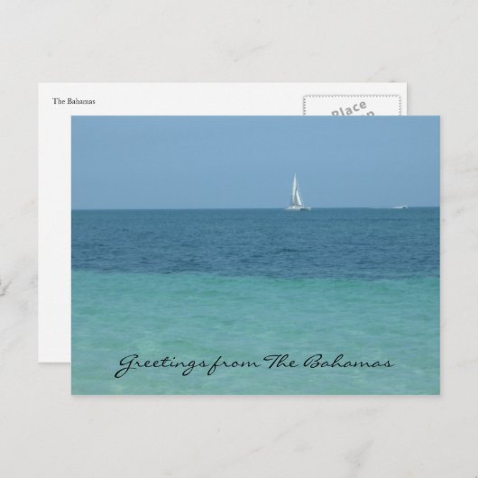 バハマ挨拶 ポストカード (正面/裏面)