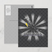 バハマ旗マップ2.0 ポストカード (正面/裏面)