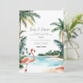 バハマ水結婚色 招待状 (スタンド正面)