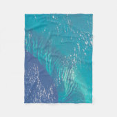 バハマ沖の大西洋海 フリースブランケット (正面)