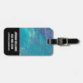 バハマ沖の大西洋海 ラゲッジタグ (正面横)