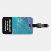 バハマ沖の大西洋海 ラゲッジタグ (裏面横)