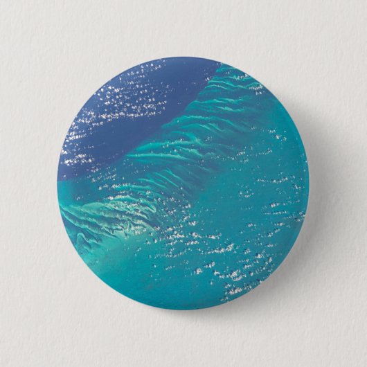 バハマ沖の大西洋海 缶バッジ (正面)