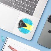 バハマ独立ステッカーバハマ国旗 シール (ノートパソコンとiPhone)