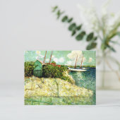 バハマ絵を描ス・ナッソー ポストカード (スタンド正面)