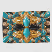 バハマ色のゴルフタオル ゴルフタオル (横)