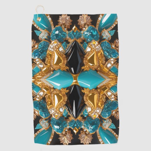 バハマ色のゴルフタオル ゴルフタオル (正面)