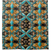 バハマ色のシャワーカーテン シャワーカーテン (正面)