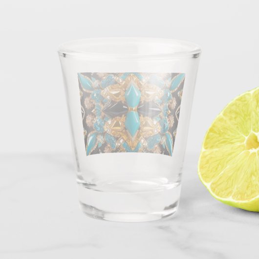 バハマ色のショットグラス ショットグラス (裏面)